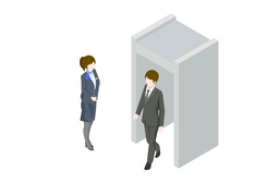 walk throughのイラスト